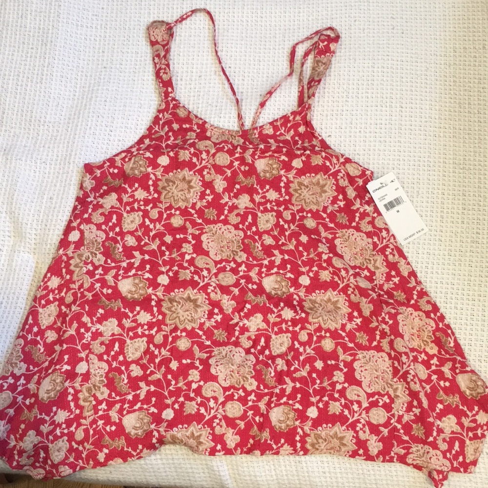O'Neill Red Floral Tank